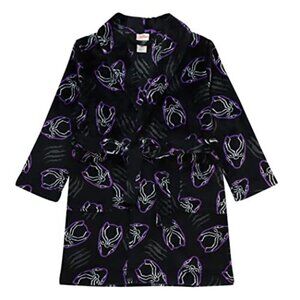 Boys' The Avengers Black Panther King Bathrobe, Size 4 - NWT